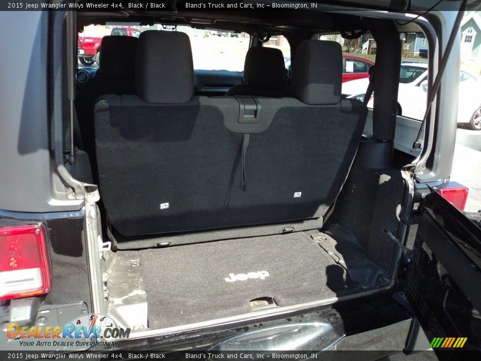 2015 Jeep Wrangler Willys Wheeler 4x4 Black / Black Photo #25