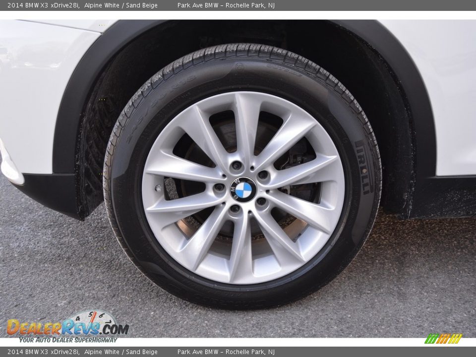 2014 BMW X3 xDrive28i Alpine White / Sand Beige Photo #32