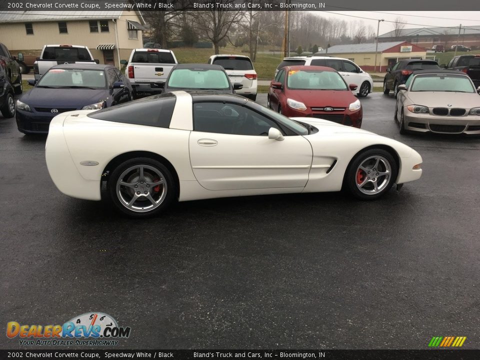 2002 Chevrolet Corvette Coupe Speedway White / Black Photo #2