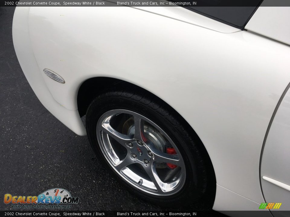 2002 Chevrolet Corvette Coupe Speedway White / Black Photo #24