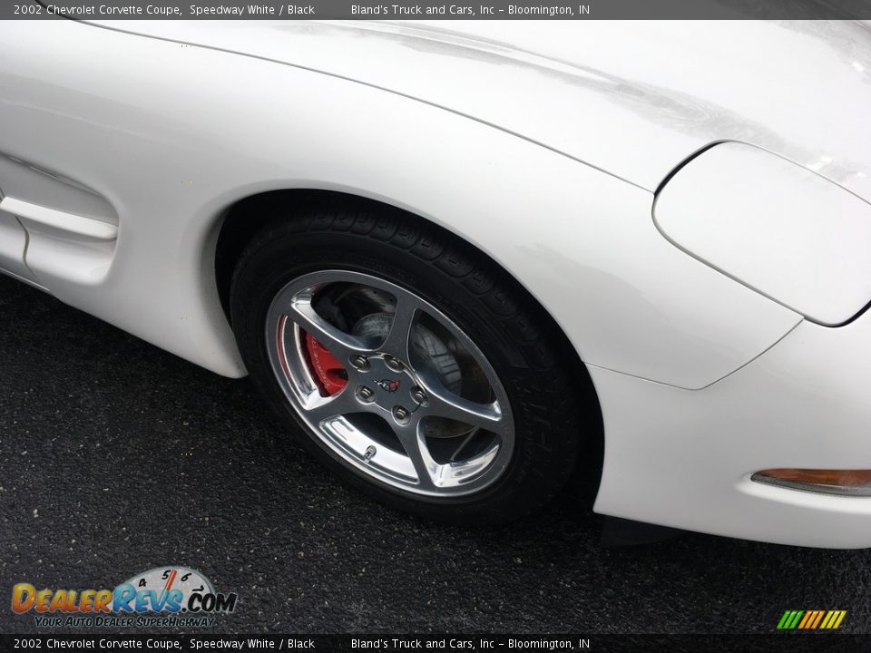 2002 Chevrolet Corvette Coupe Speedway White / Black Photo #26