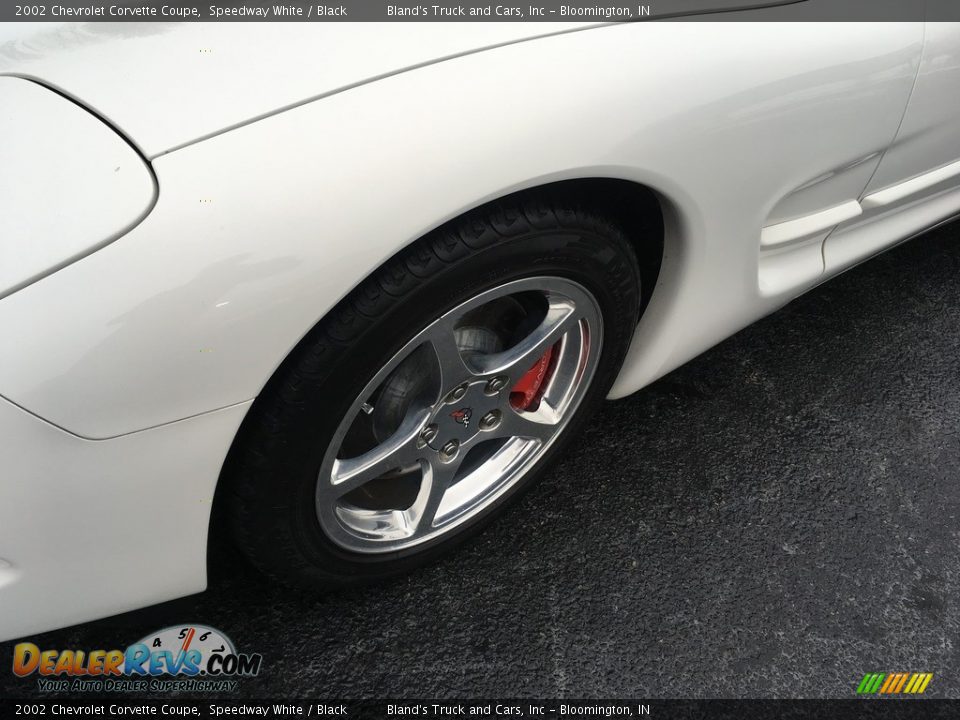 2002 Chevrolet Corvette Coupe Speedway White / Black Photo #27