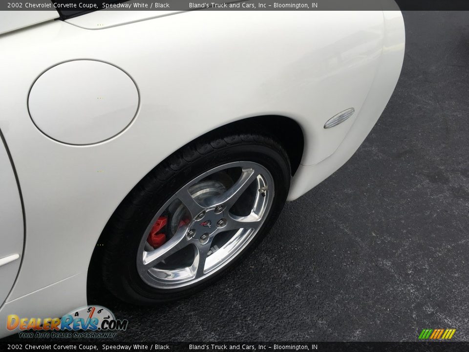 2002 Chevrolet Corvette Coupe Speedway White / Black Photo #29