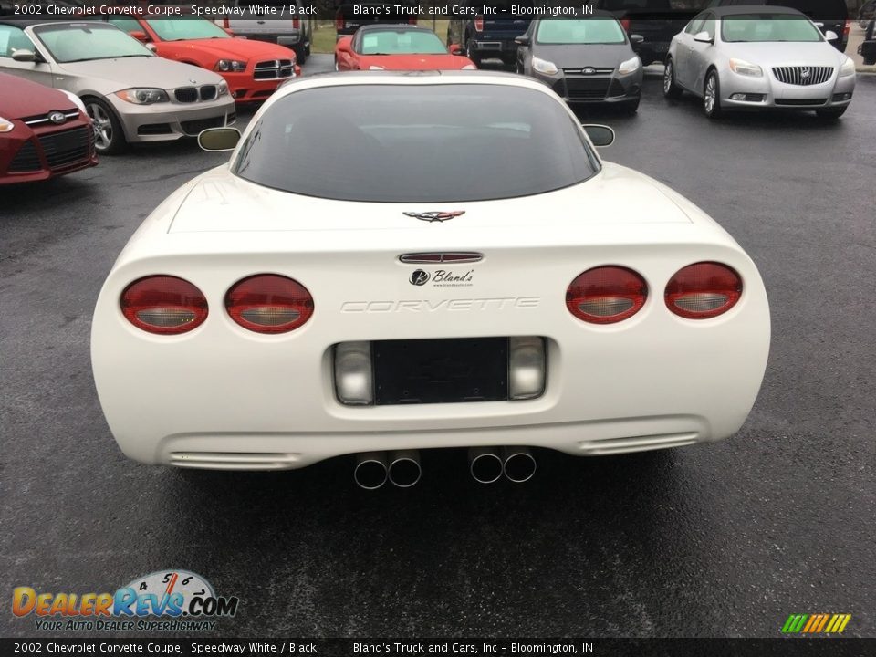 2002 Chevrolet Corvette Coupe Speedway White / Black Photo #34