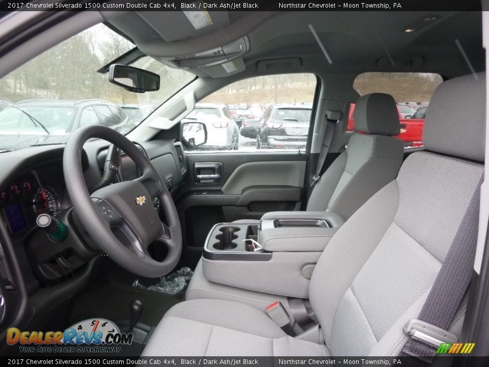2017 Chevrolet Silverado 1500 Custom Double Cab 4x4 Black / Dark Ash/Jet Black Photo #11