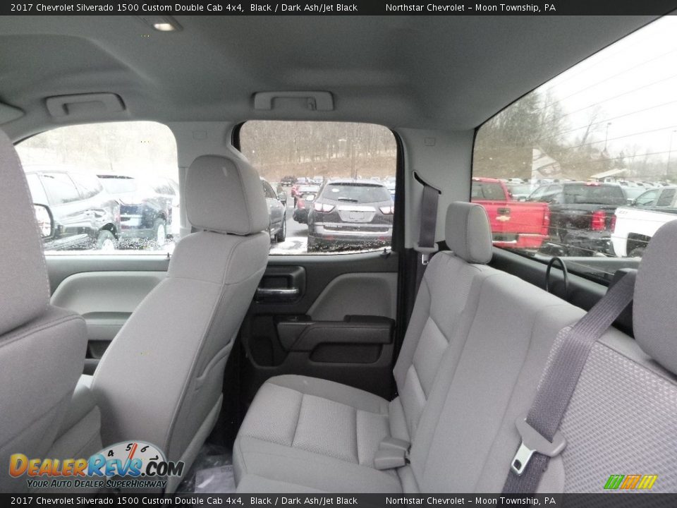 2017 Chevrolet Silverado 1500 Custom Double Cab 4x4 Black / Dark Ash/Jet Black Photo #12