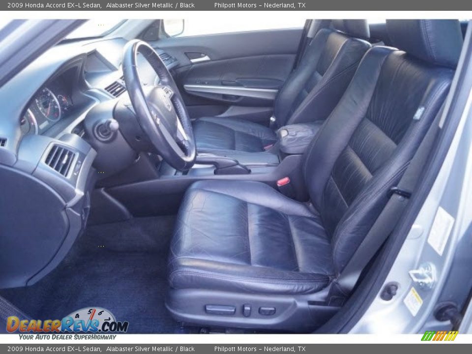 2009 Honda Accord EX-L Sedan Alabaster Silver Metallic / Black Photo #17