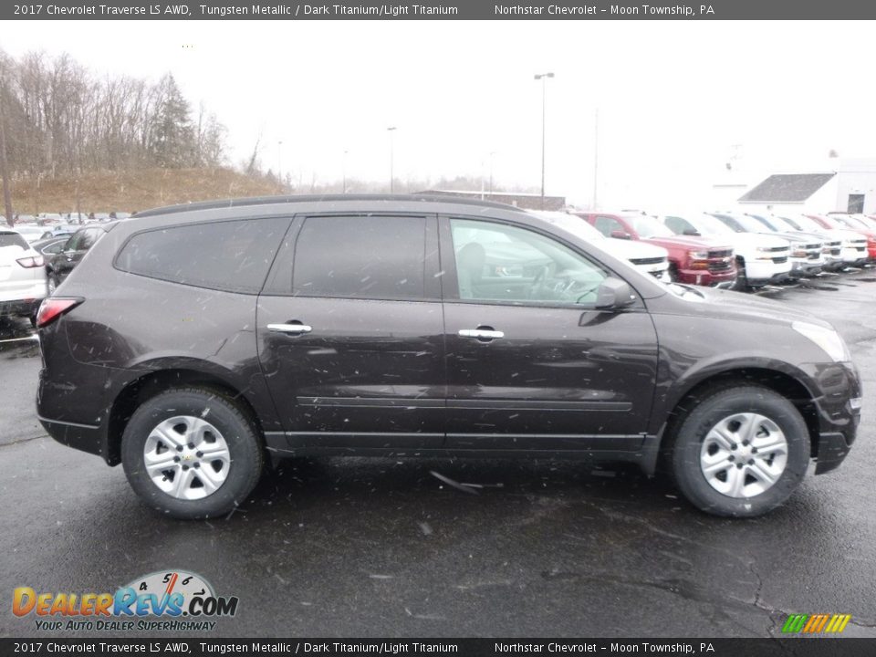 2017 Chevrolet Traverse LS AWD Tungsten Metallic / Dark Titanium/Light Titanium Photo #4