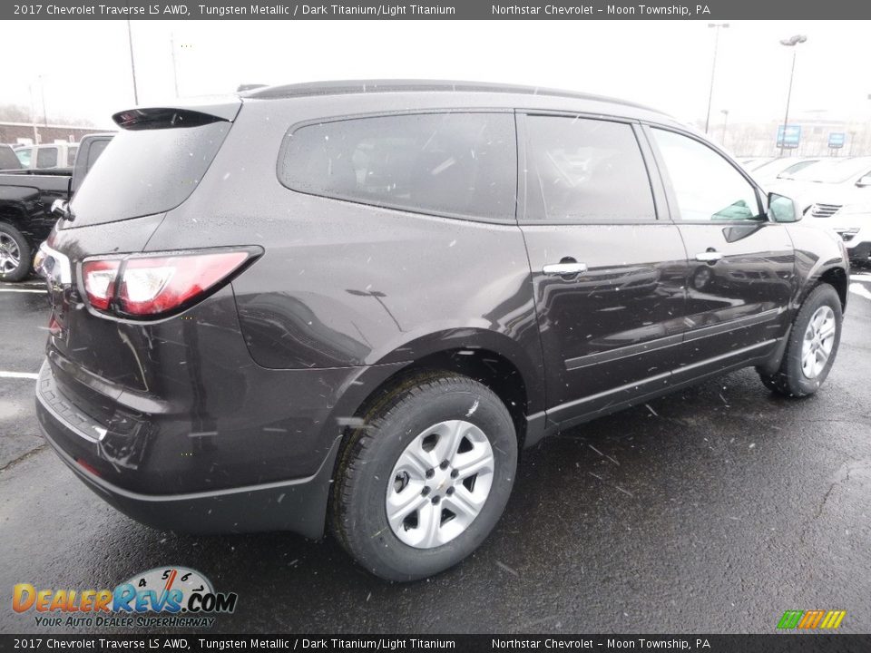 2017 Chevrolet Traverse LS AWD Tungsten Metallic / Dark Titanium/Light Titanium Photo #5