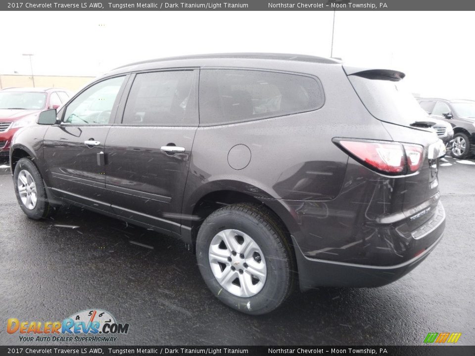 2017 Chevrolet Traverse LS AWD Tungsten Metallic / Dark Titanium/Light Titanium Photo #8