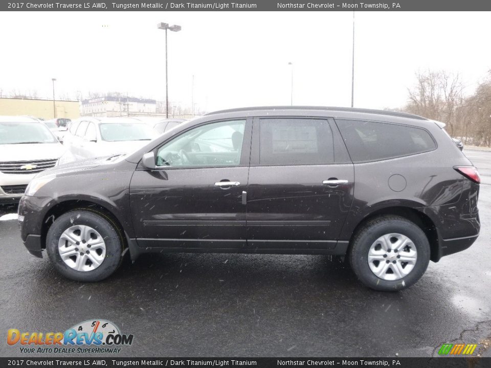 2017 Chevrolet Traverse LS AWD Tungsten Metallic / Dark Titanium/Light Titanium Photo #9