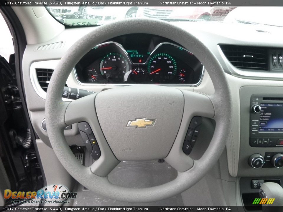 2017 Chevrolet Traverse LS AWD Tungsten Metallic / Dark Titanium/Light Titanium Photo #17