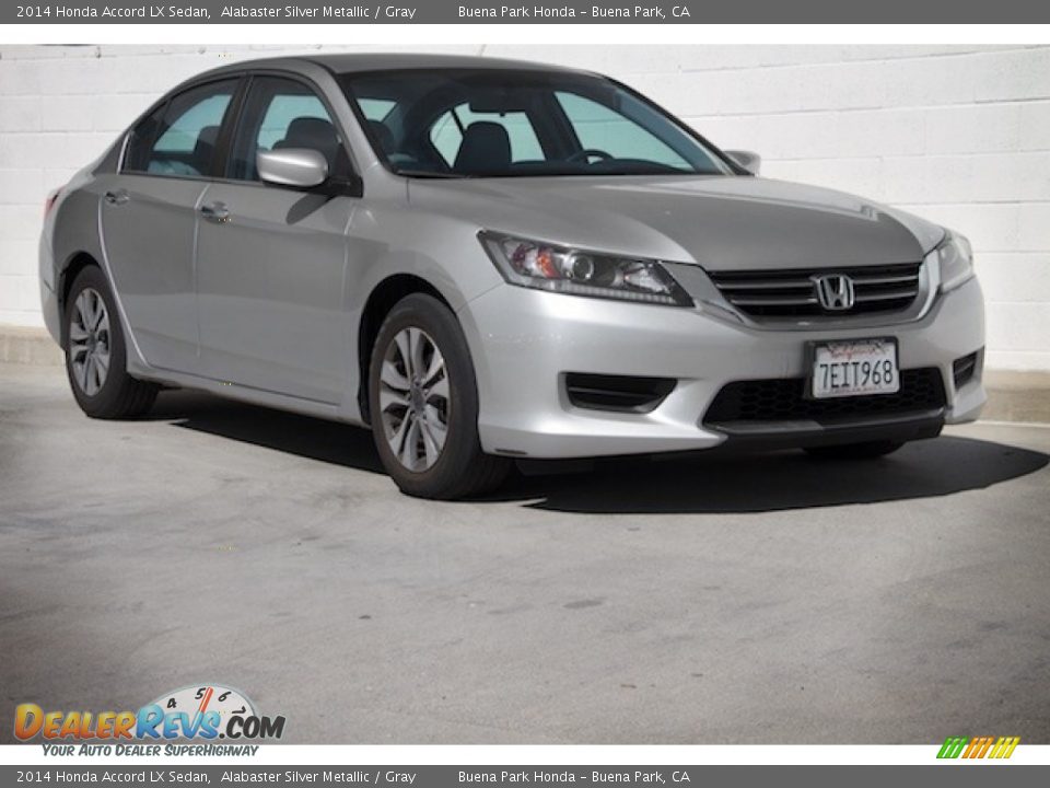 2014 Honda Accord LX Sedan Alabaster Silver Metallic / Gray Photo #1