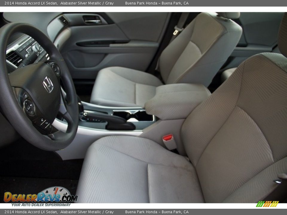 2014 Honda Accord LX Sedan Alabaster Silver Metallic / Gray Photo #3