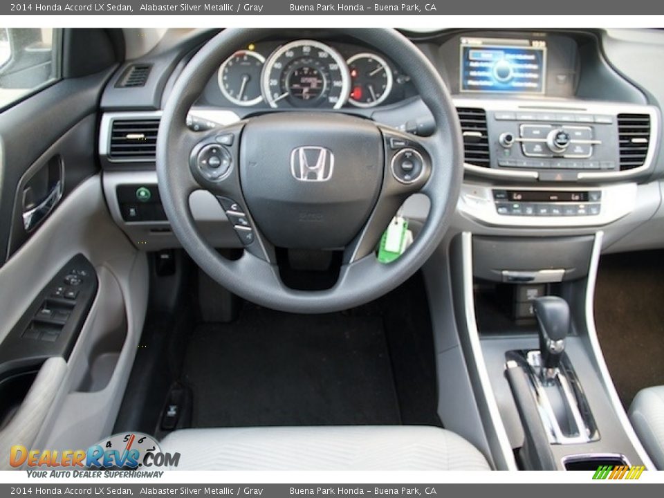 2014 Honda Accord LX Sedan Alabaster Silver Metallic / Gray Photo #5