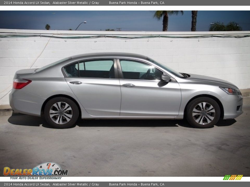 2014 Honda Accord LX Sedan Alabaster Silver Metallic / Gray Photo #8