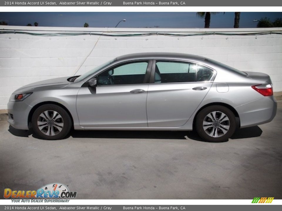 2014 Honda Accord LX Sedan Alabaster Silver Metallic / Gray Photo #10