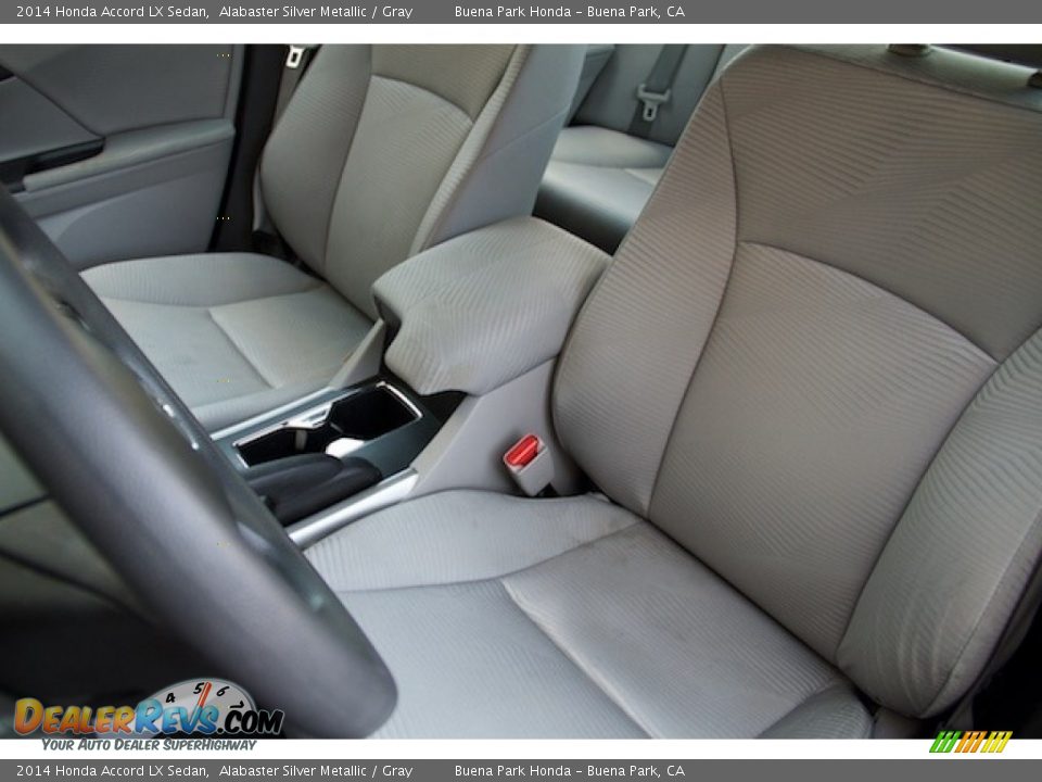 2014 Honda Accord LX Sedan Alabaster Silver Metallic / Gray Photo #12