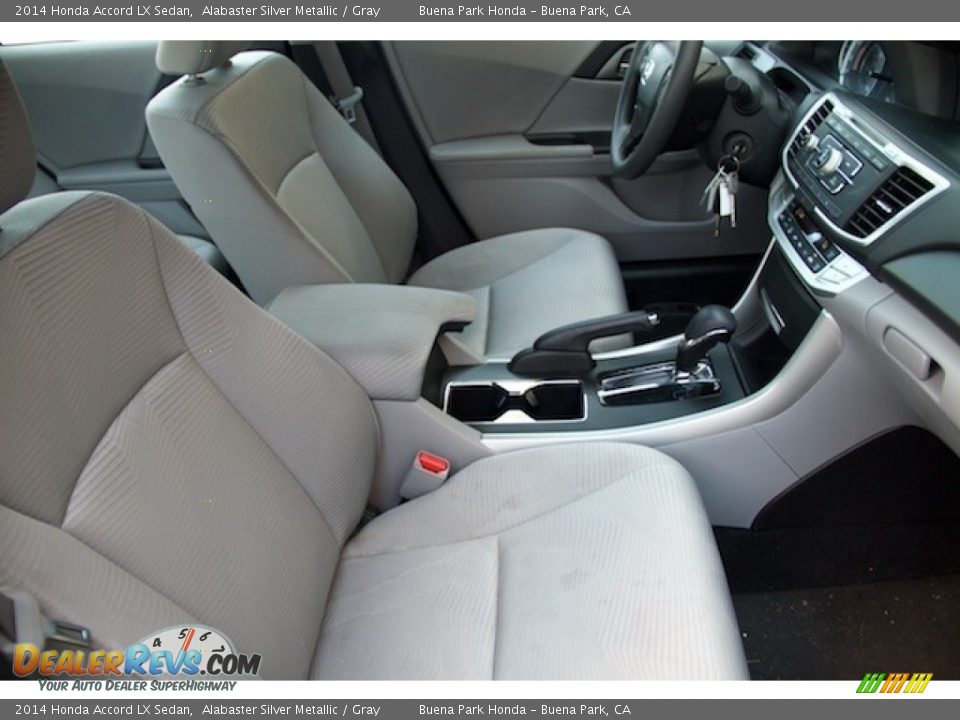 2014 Honda Accord LX Sedan Alabaster Silver Metallic / Gray Photo #16