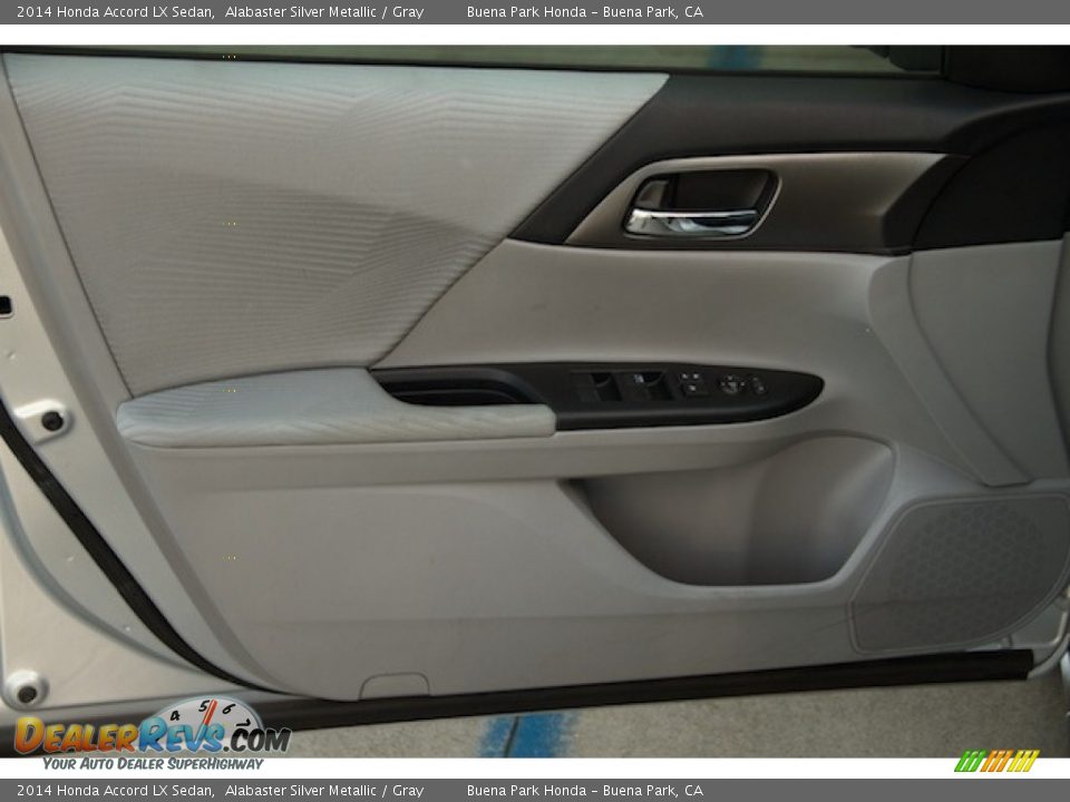 2014 Honda Accord LX Sedan Alabaster Silver Metallic / Gray Photo #21