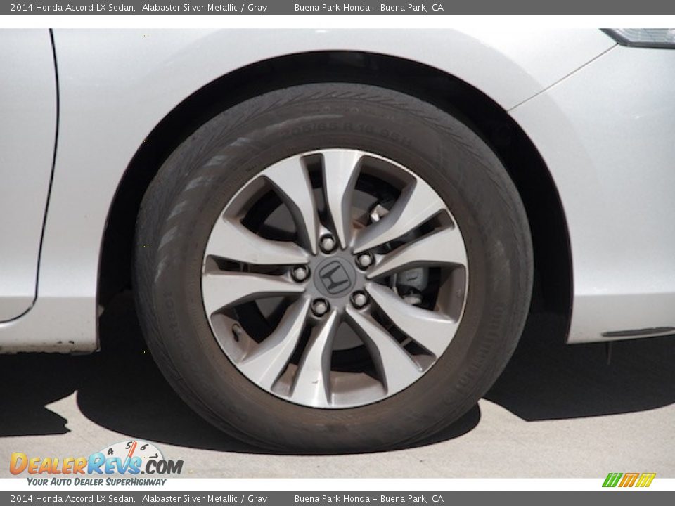 2014 Honda Accord LX Sedan Alabaster Silver Metallic / Gray Photo #26