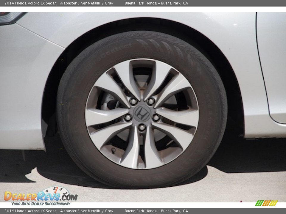 2014 Honda Accord LX Sedan Alabaster Silver Metallic / Gray Photo #28