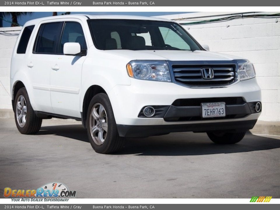 2014 Honda Pilot EX-L Taffeta White / Gray Photo #1