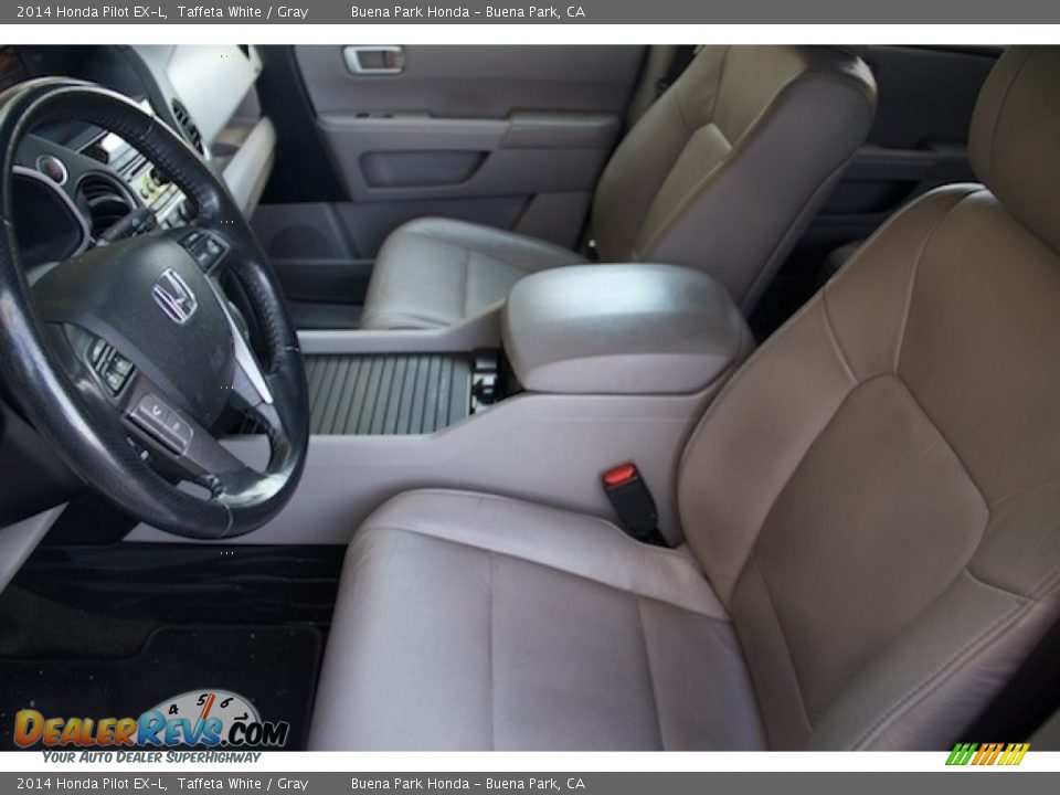 2014 Honda Pilot EX-L Taffeta White / Gray Photo #3