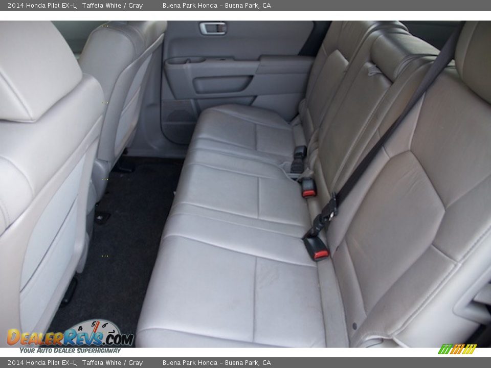 2014 Honda Pilot EX-L Taffeta White / Gray Photo #4