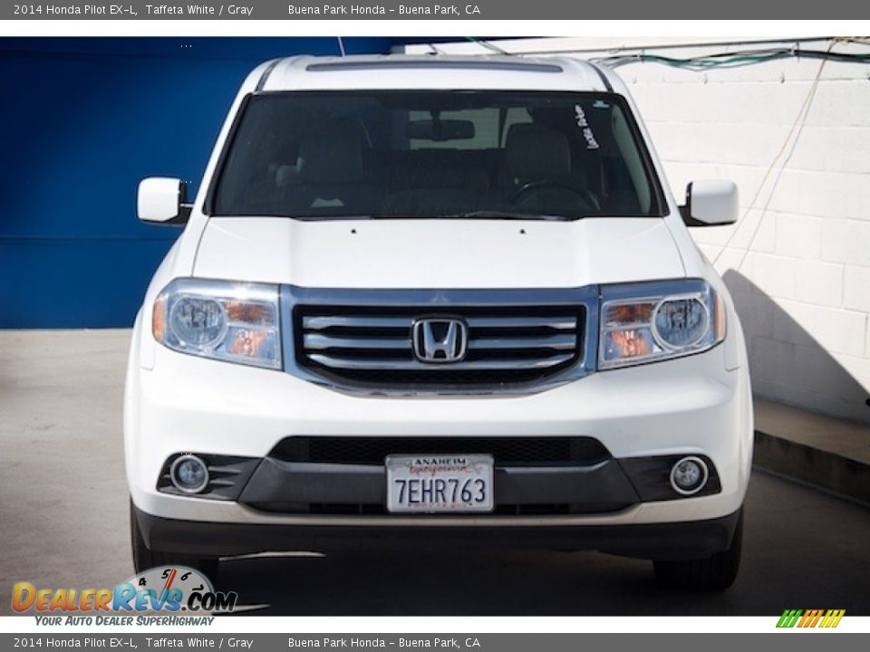 2014 Honda Pilot EX-L Taffeta White / Gray Photo #7