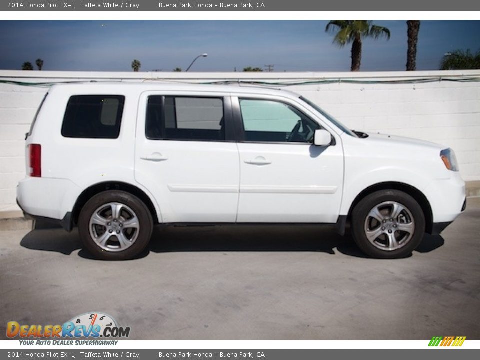 2014 Honda Pilot EX-L Taffeta White / Gray Photo #8