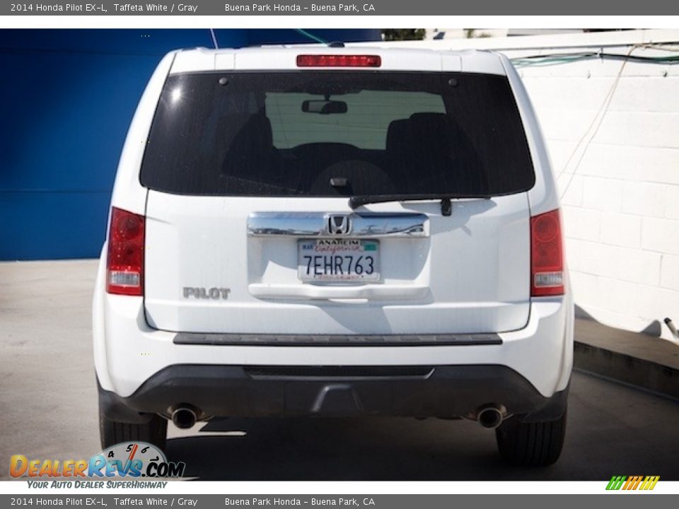 2014 Honda Pilot EX-L Taffeta White / Gray Photo #9