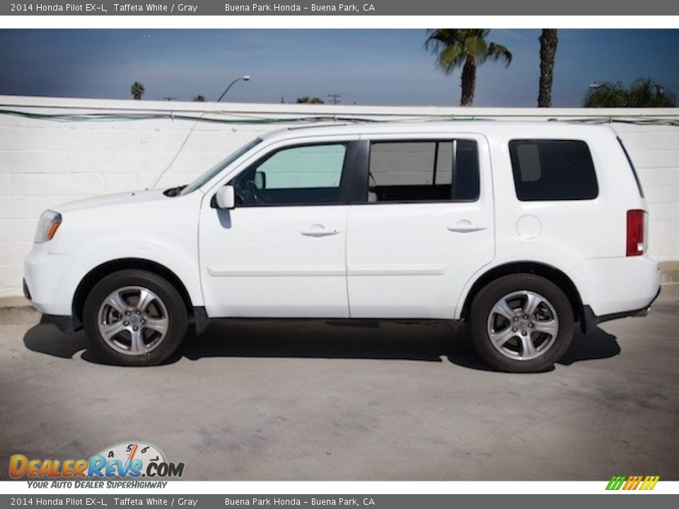 2014 Honda Pilot EX-L Taffeta White / Gray Photo #10