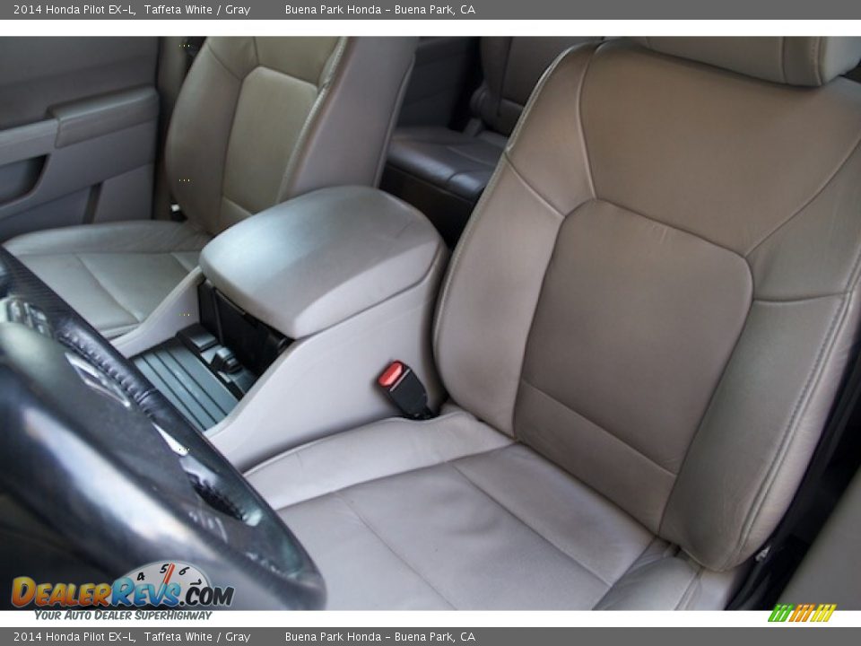 2014 Honda Pilot EX-L Taffeta White / Gray Photo #12