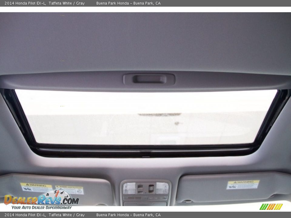 2014 Honda Pilot EX-L Taffeta White / Gray Photo #13