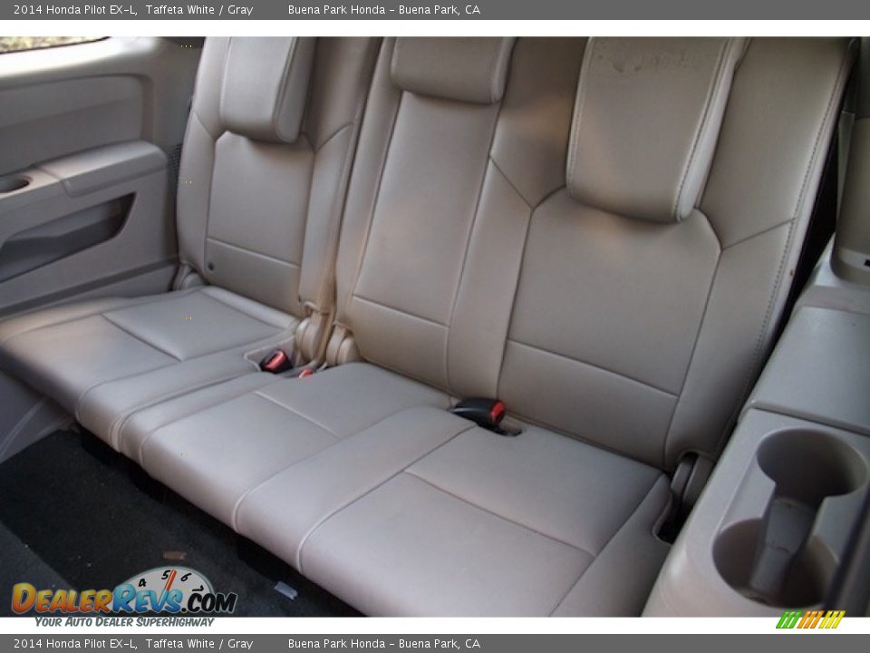 2014 Honda Pilot EX-L Taffeta White / Gray Photo #14