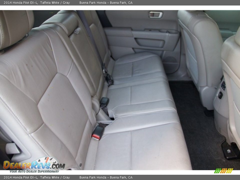 2014 Honda Pilot EX-L Taffeta White / Gray Photo #17