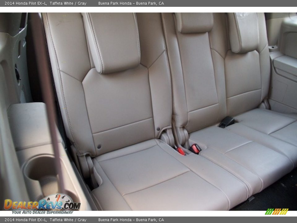 2014 Honda Pilot EX-L Taffeta White / Gray Photo #18