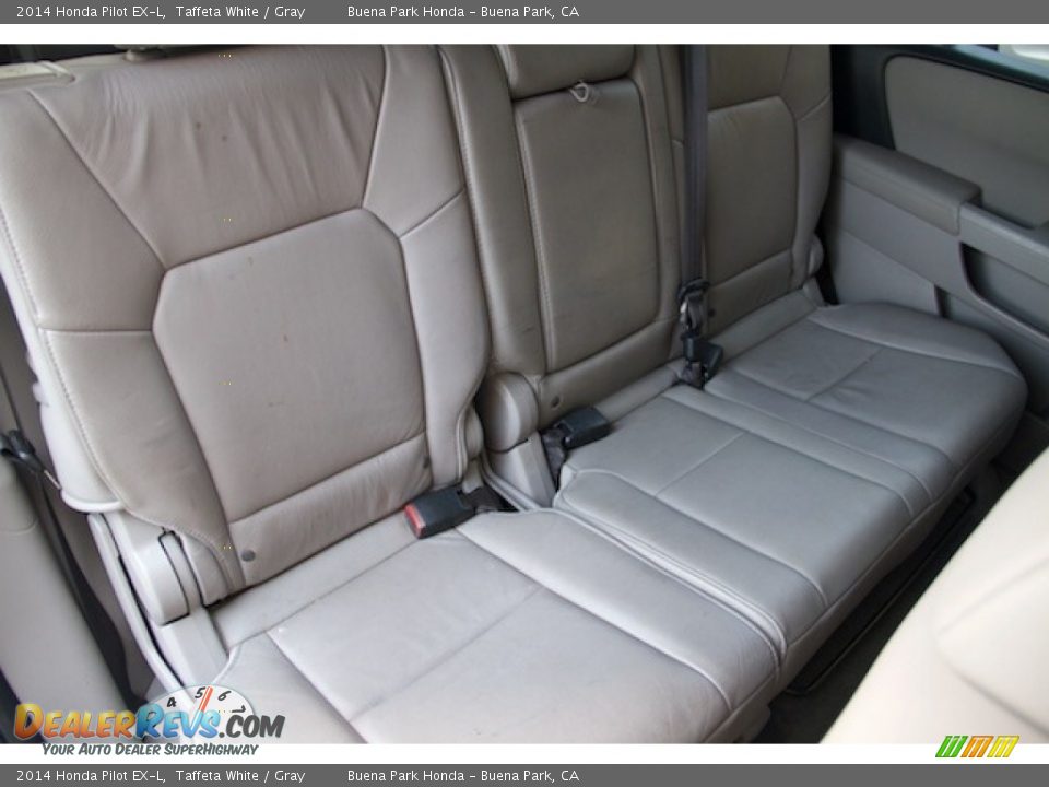 2014 Honda Pilot EX-L Taffeta White / Gray Photo #19