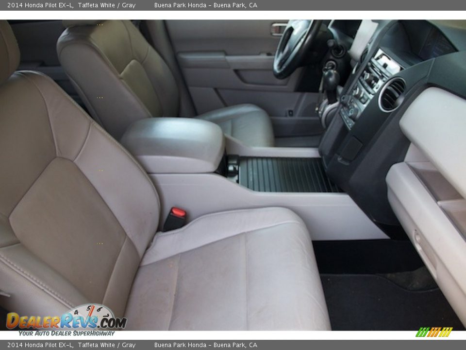 2014 Honda Pilot EX-L Taffeta White / Gray Photo #20