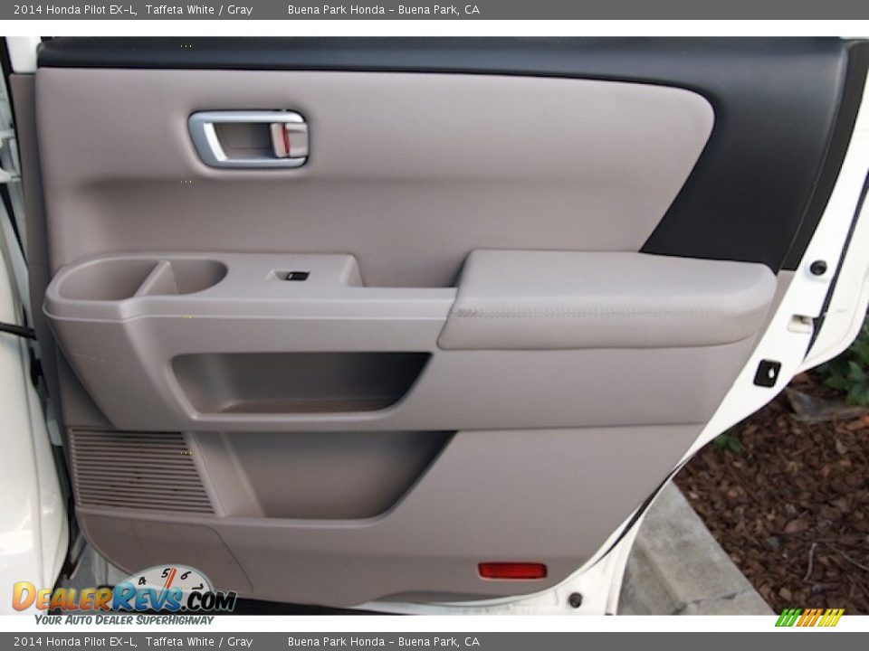 2014 Honda Pilot EX-L Taffeta White / Gray Photo #27