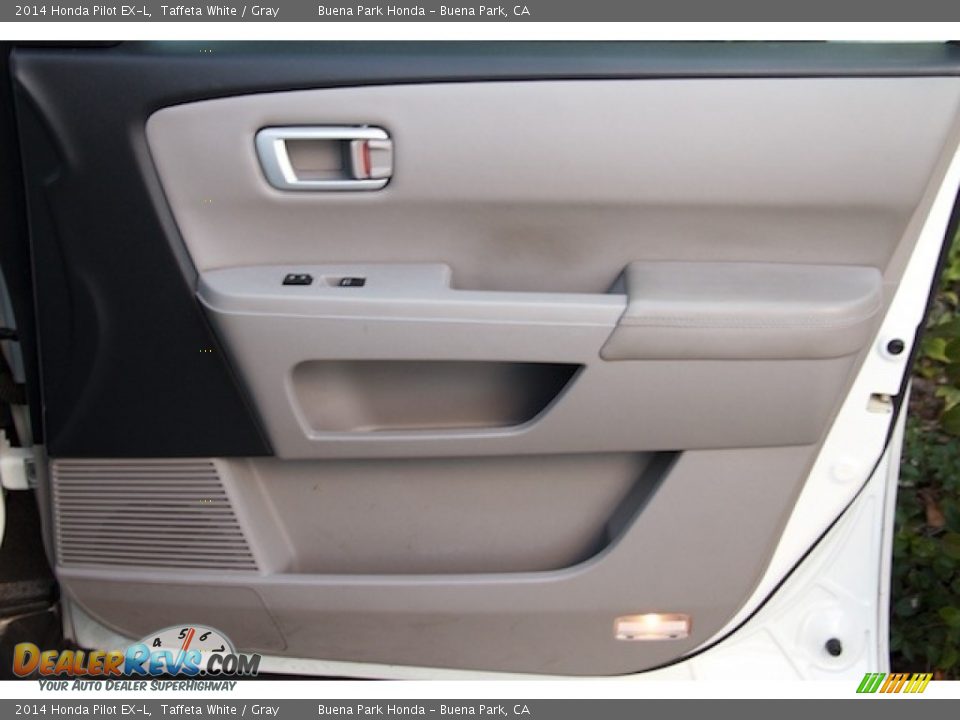 2014 Honda Pilot EX-L Taffeta White / Gray Photo #28