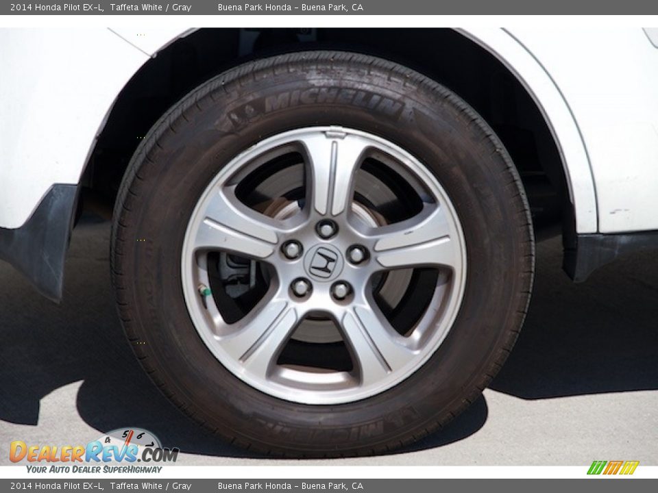 2014 Honda Pilot EX-L Taffeta White / Gray Photo #32