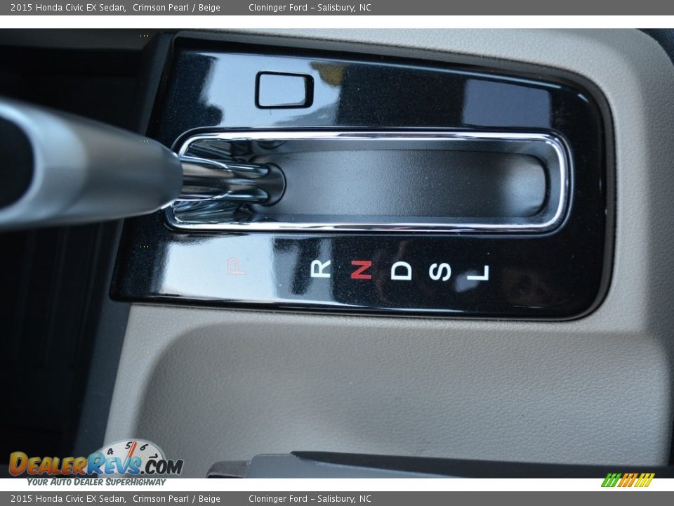 2015 Honda Civic EX Sedan Crimson Pearl / Beige Photo #21
