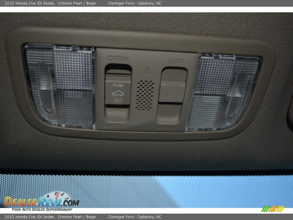 2015 Honda Civic EX Sedan Crimson Pearl / Beige Photo #25