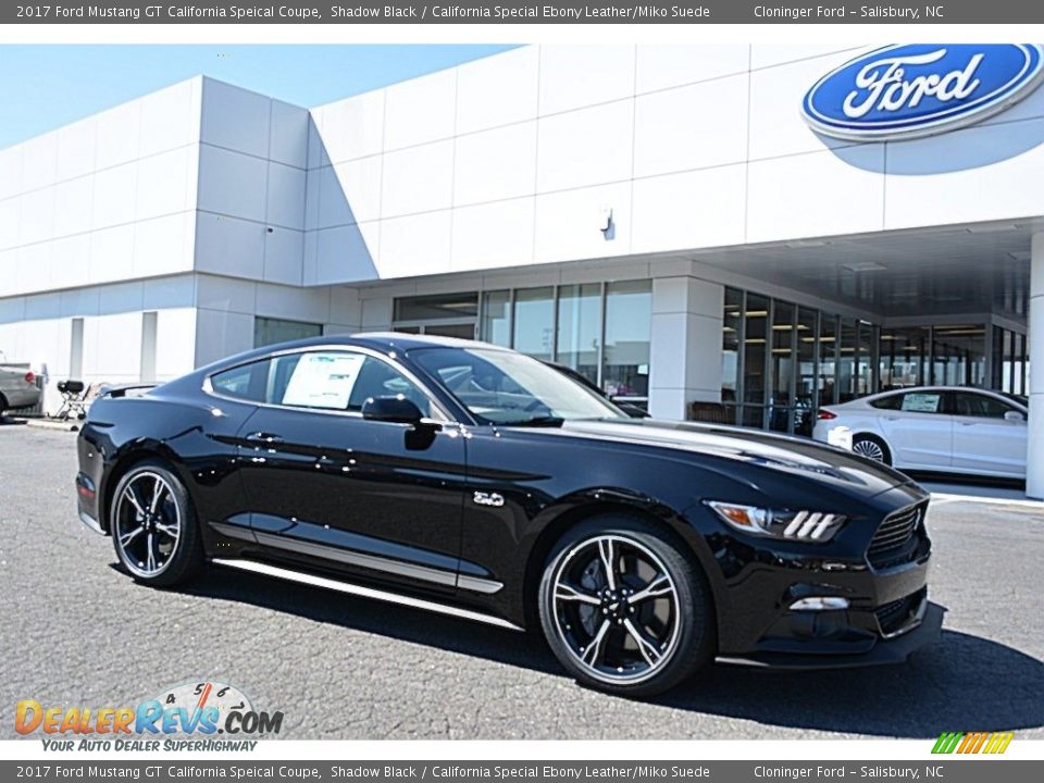 2017 Ford Mustang GT California Speical Coupe Shadow Black / California Special Ebony Leather/Miko Suede Photo #1