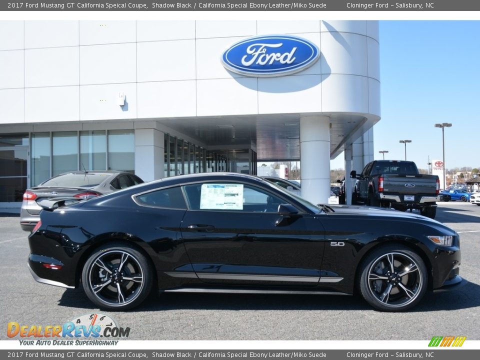 2017 Ford Mustang GT California Speical Coupe Shadow Black / California Special Ebony Leather/Miko Suede Photo #2