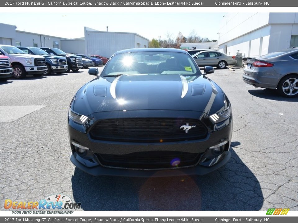2017 Ford Mustang GT California Speical Coupe Shadow Black / California Special Ebony Leather/Miko Suede Photo #4