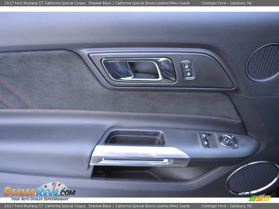 2017 Ford Mustang GT California Speical Coupe Shadow Black / California Special Ebony Leather/Miko Suede Photo #5