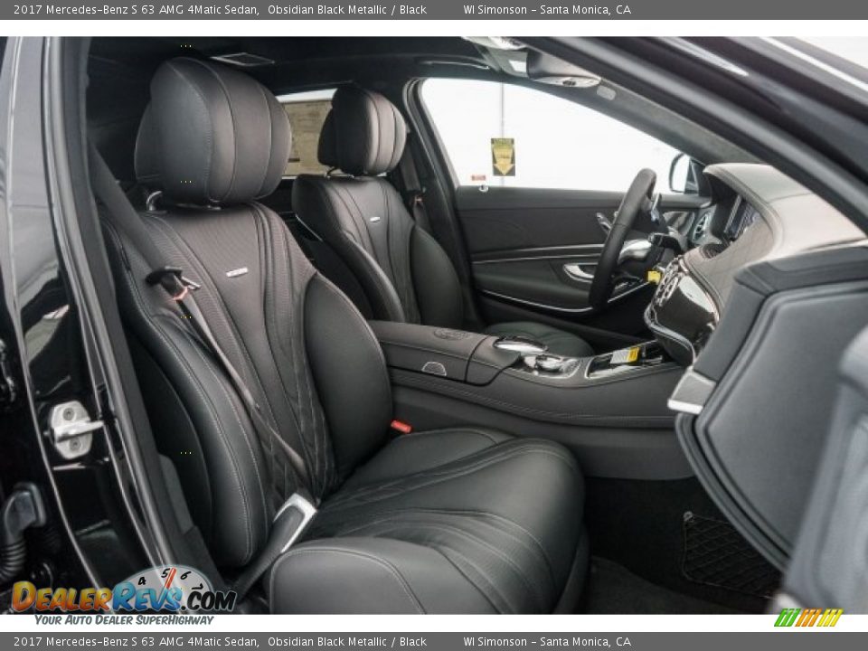 Black Interior - 2017 Mercedes-Benz S 63 AMG 4Matic Sedan Photo #2